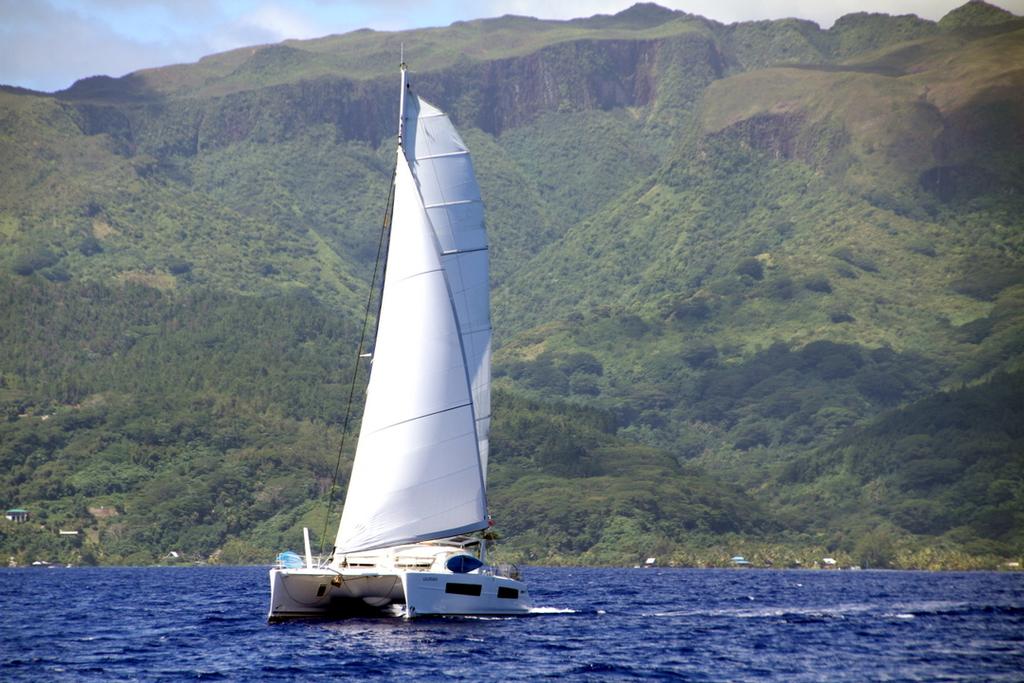 Tropical backdrop of Raietea - Sail Tahiti Yacht Rally © Maggie Joyce